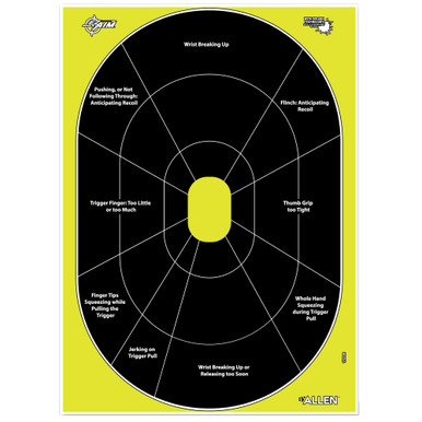 Allen Company 15220 High-Visibility Shooting Targets with Splash Technology for Handguns, Rifles, and Shotguns