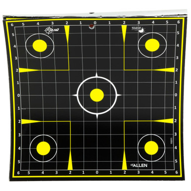 Allen Company EZ Aim Splash Reactive Target - 12.5" x 12.5" with Adhesive Back for Easy Use & Sight Adjustment (MPN: 15211-30)