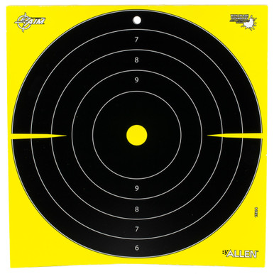 Allen Company 15214-30 EZ Aim Splash Reactive Bullseye Targets - 12.5" x 12.5" with Adhesive Back for Enhanced Shooting Practice