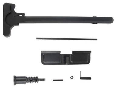 TacFire UPK-1 Upper Parts Kit for AR-15 - Black Steel & Aluminum, Complete with Dust Cover and Charging Handle
