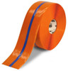4" Mighty Line Floor Tape - Orange with Blue Center Line