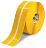 4" Mighty Line Floor Tape - Yellow with Glowing Center Line