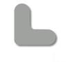 0.75" Mighty Line Right Angles - Grey