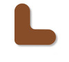 0.75" Mighty Line Right Angles - Brown