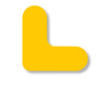 0.75" Mighty Line Right Angles - Yellow