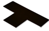 3" Mighty Line T Floor Shapes - Black