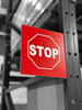 8" x 8" Stop Sign - Red on Red Background