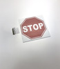 Aisle Stop Sign with One Holders