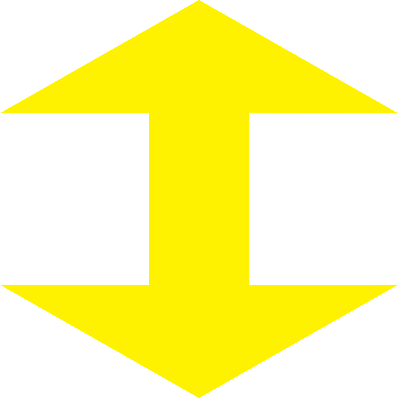 Directional Arrow Up and Down Adhesive Floor Sign