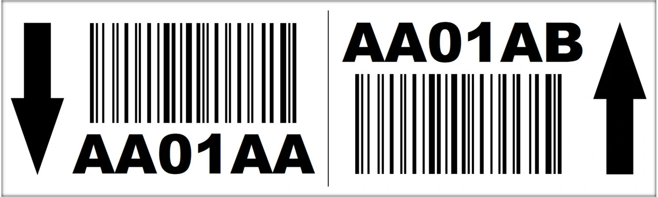 Magnetic Rack Unit Label Multi-level Magnetic Rack Location Label - 3