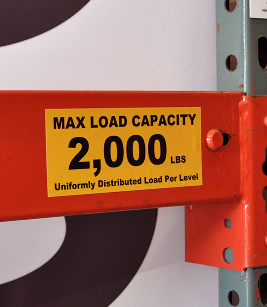 2.5x6 Load Capacity Label - T3 Design