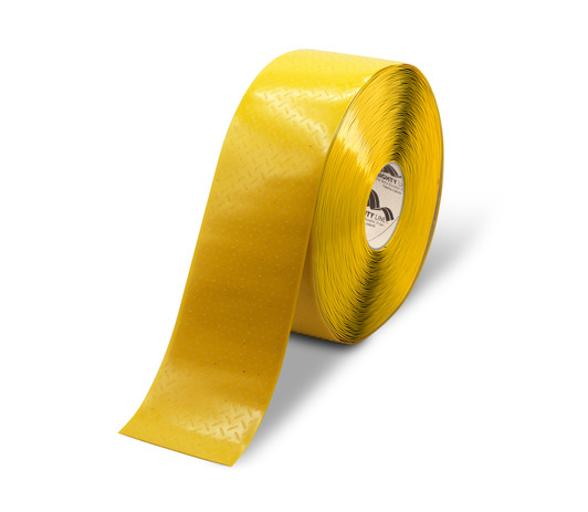 4" Mighty Line Diamond Plate Floor Tape - Yellow