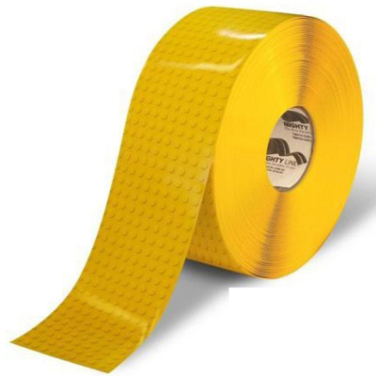 4" Mighty Line Brick Floor Tape - Yellow
