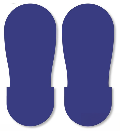 Mighty Line Big Foot Print - Blue