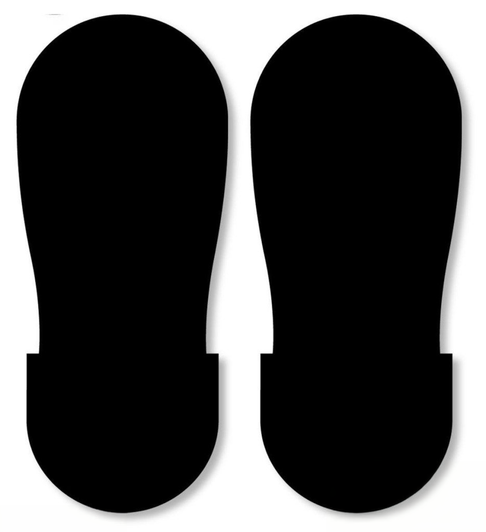Mighty Line Big Foot Print - Black