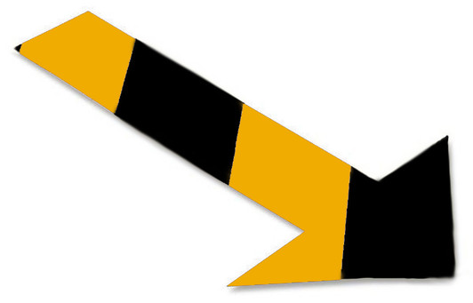 Mighty Line Chevron Arrow - Yellow & Black