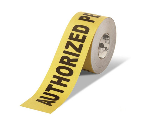 3" Mighty Line Message Floor Tape - Authorized Personnel Only