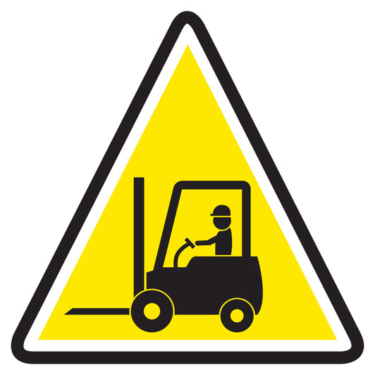 Forklift Crossing with Driver Floor Sign