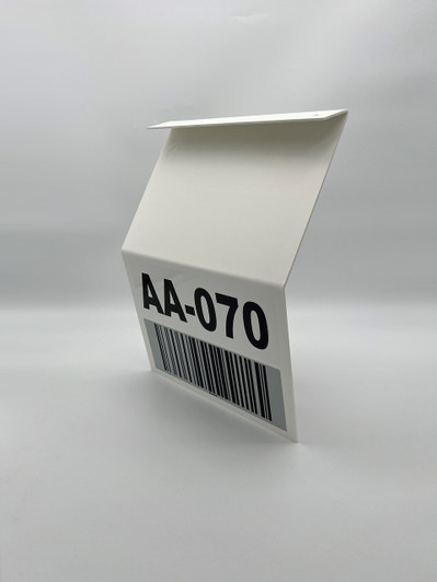 Double Side Barcode Z Sign 7" x 12" Front