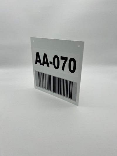 Double Side 12" x 12" Barcode Sign