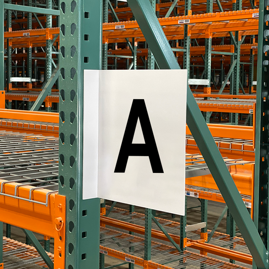 Two View Aisle Marker Sign - A Two View Aisle Marker Sign - A