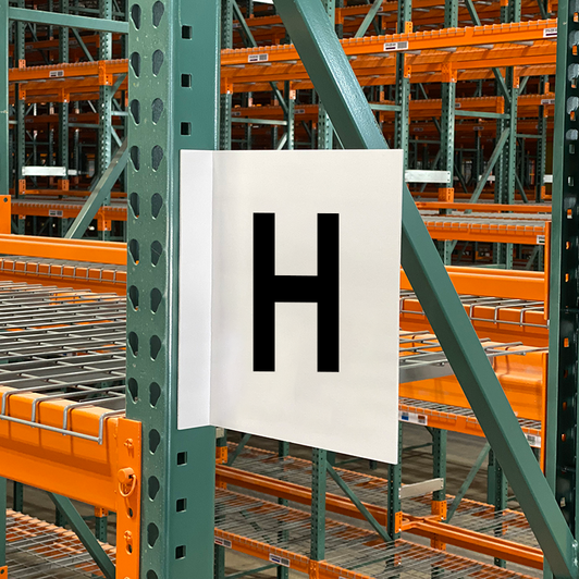 Two View Aisle Marker Sign - H