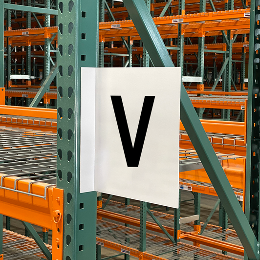 Two View Aisle Marker Sign - V
