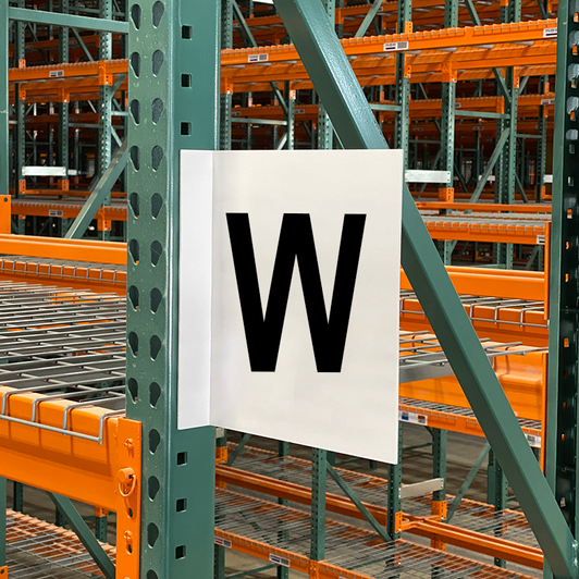 Two View Aisle Marker Sign - W