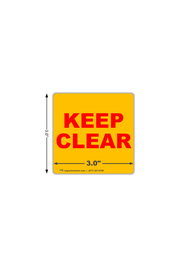 3x3 Adhesive Flue Labels