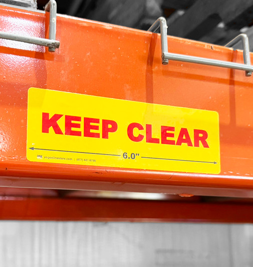 Flue Space Label 6" x 2"