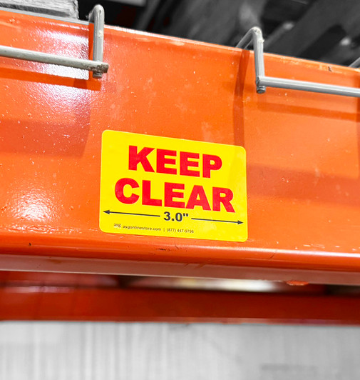 Flue Space Label 3" x 2"