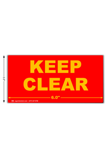 6x3 Magnetic Flue Labels - Inverted