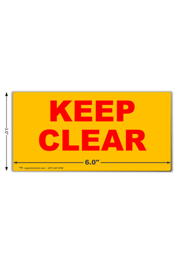 6x3 Magnetic Flue Labels