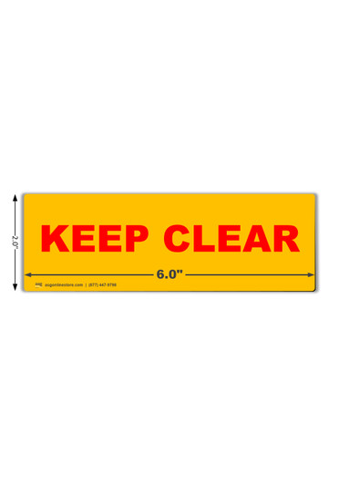 6x2 Magnetic Flue Labels