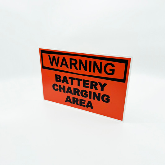 Warning - Battery Charging Area