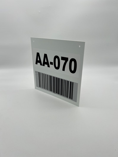 Double Side 12" x 12" Barcode Sign
