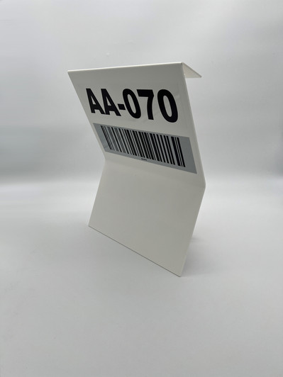 Double Side Barcode Z Sign 7" x 12" Back
