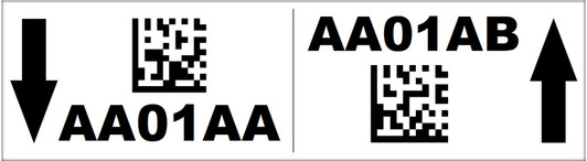 2.75x10 2D Rack Location Label