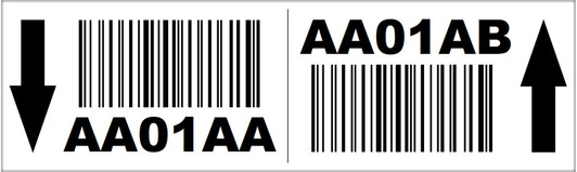 3x10 Magnetic Rack Label