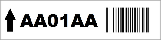 2x8 Magnetic Location Label