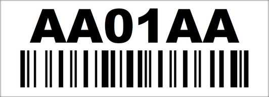 2x5.5 Rack Location Label