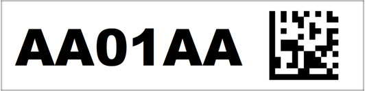 1x4 2D Rack Location Labels