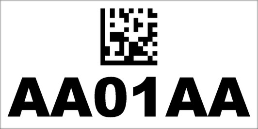 2x4 2D Rack Location Label