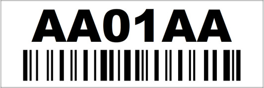 1x3 Rack Location Label