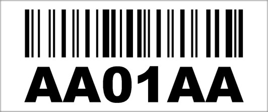 2.25" x 6" Plastic Standard Adhesive