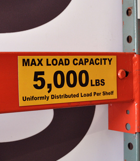 Magnetic Beam Load Label - T3