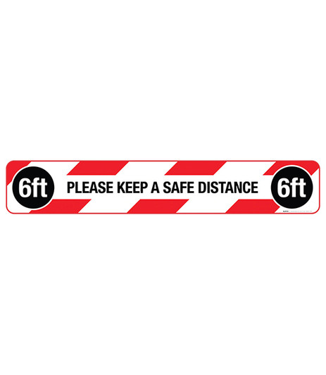 Please Keep a Safe Distance - Red