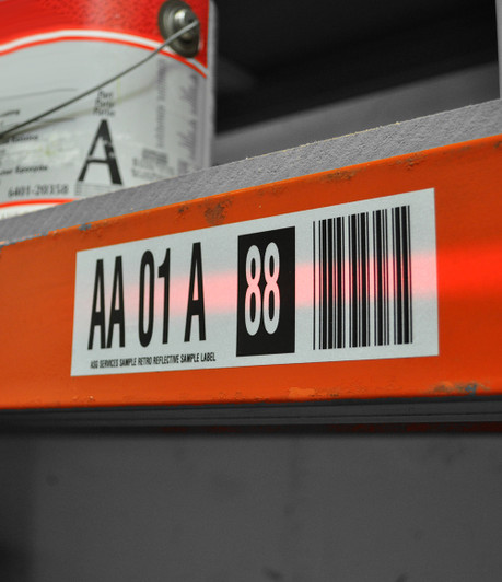 Retro Reflective Rack Label