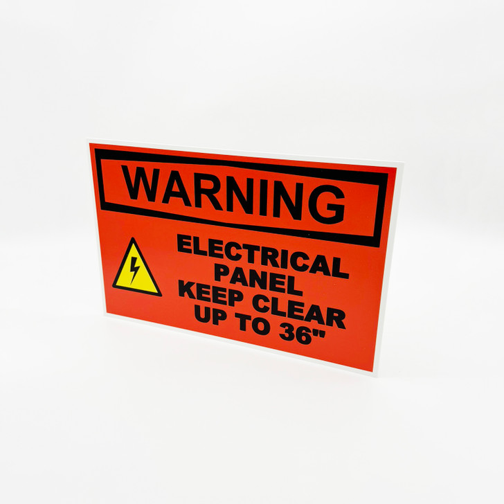 Warning - Electrical Panel Keep Clear Up To 36"