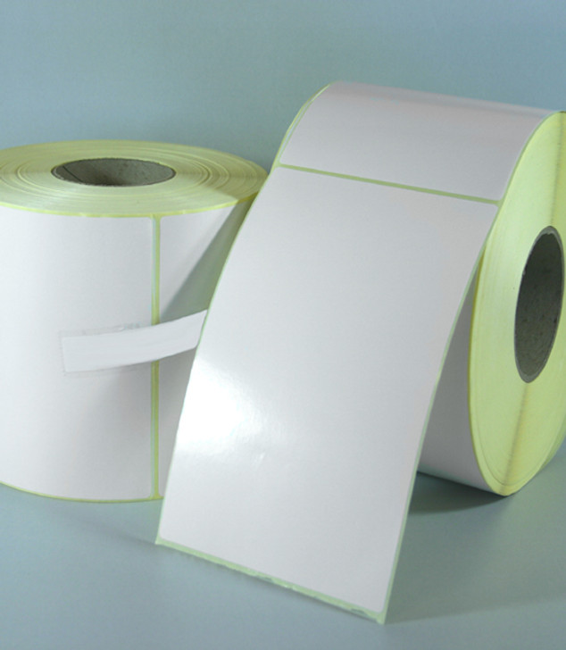 White Thermal Transfer Paper with Yellow Adhesive (Two Label Sets